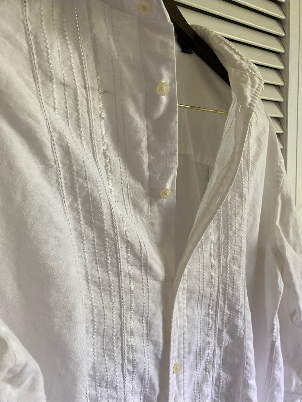 Final Discount Oversized linen dress shirt - Picture 2 of 7